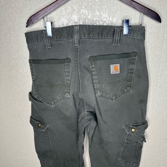 Carhartt Green RipStop Pants Moss Green 32x30 - Picture 6 of 7